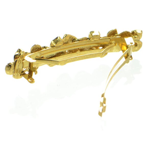 Oscar De La Renta Gold-tone Four-Leaf Clover Hair Clip main image 4